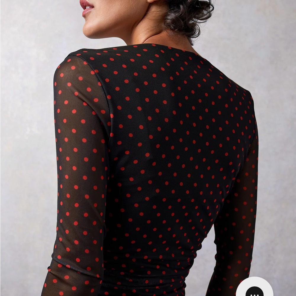 Rouje Cleria Dress red polka dot - Picture 2 of 9